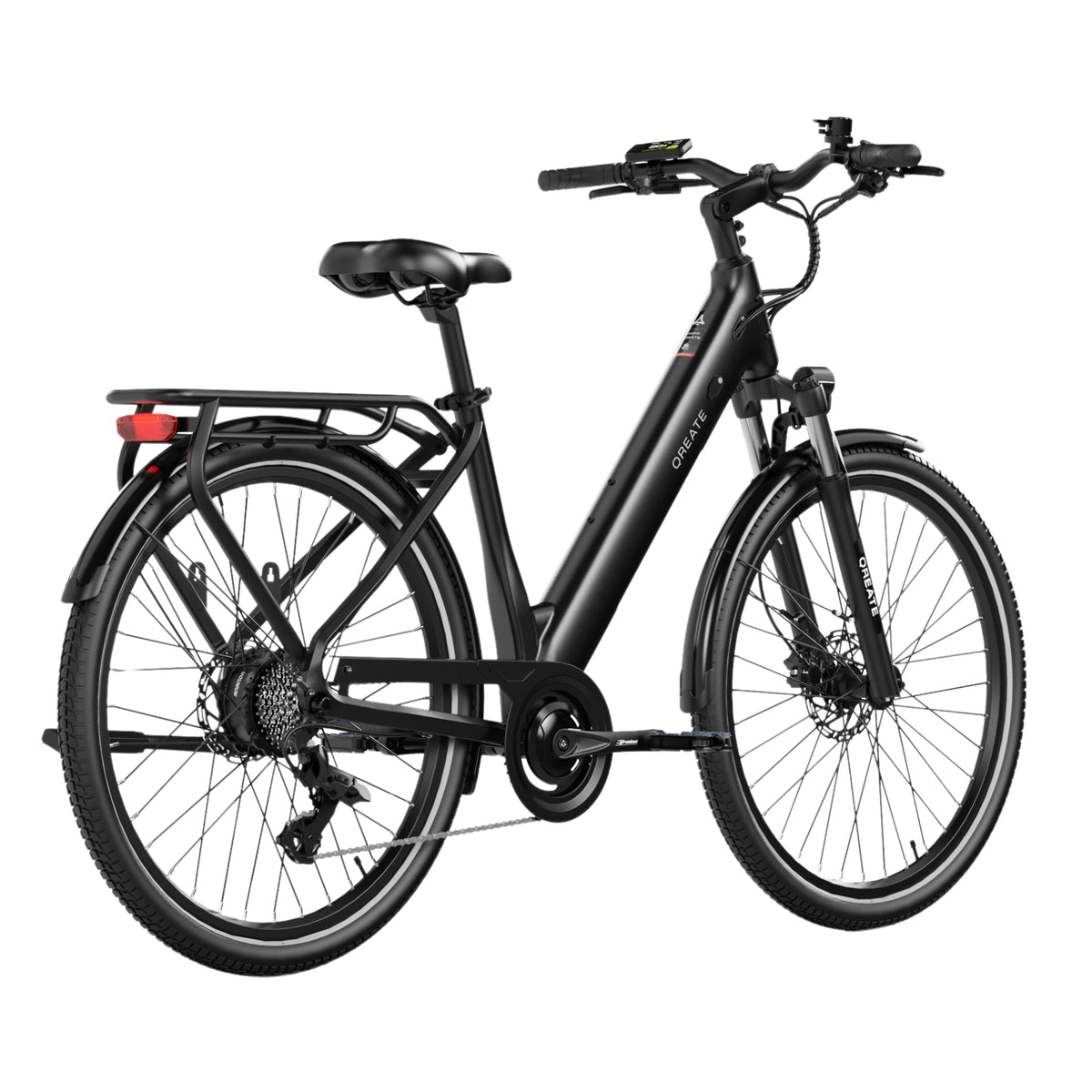 QREATE City Air Jetty Black (zwart) – achterzijde rechts