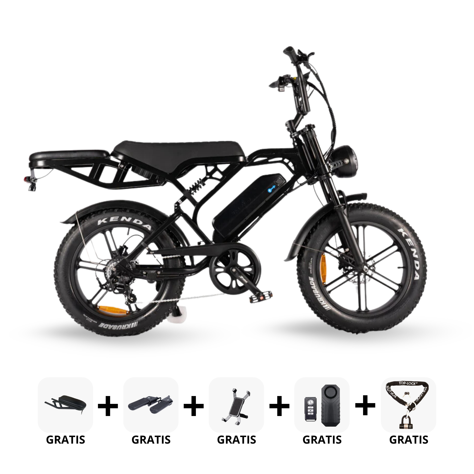 Combi-Deal | Qm-Wheels V20 9.0 - Zwart