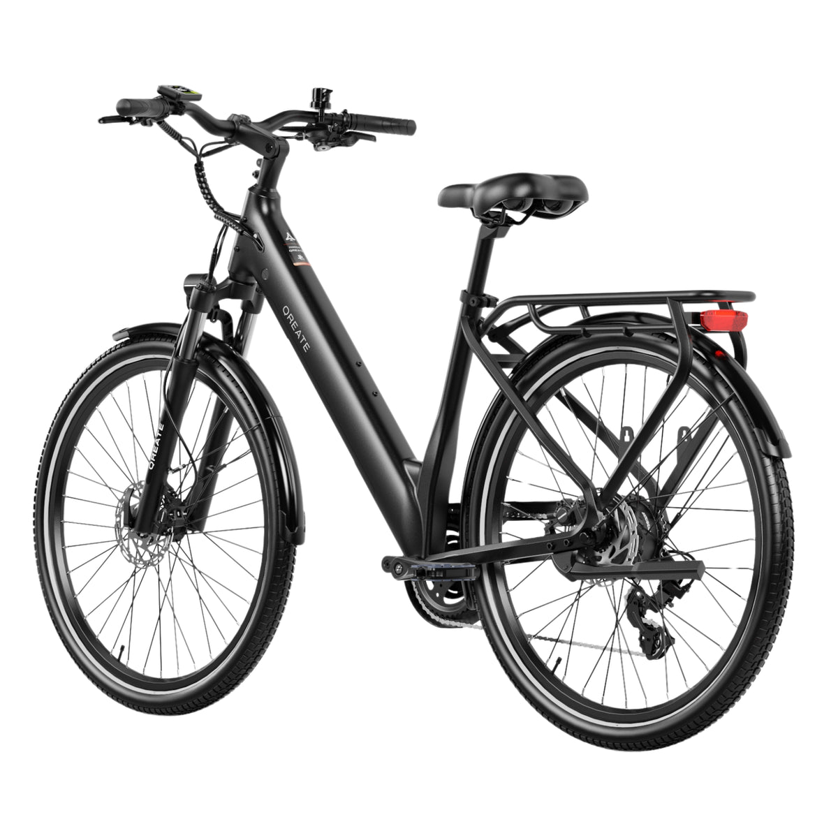 QREATE City Air Jetty Black (zwart) – achterzijde links