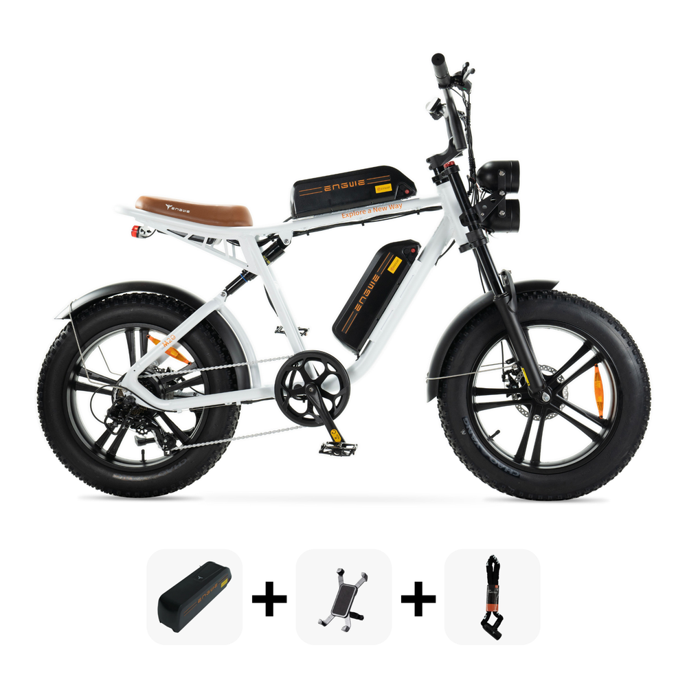 Combi-Deal! | ENGWE M20 - Dubbele Accu - Wit